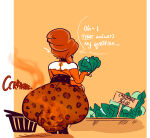 1girl brandy_(rushgob) gobrush messing panty_poop panty_pooping rushgob scat soiling soiling_underwear squatting