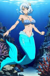1girl ai_generated anime anime_girl danieltorresmen fairy_tail female mermaid solo underwater yukino_aguria