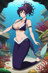 1girl ai_generated anime anime_girl danieltorresmen female jigokuraku mermaid solo underwater yuzuriha_(jigokuraku)