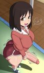 1futa ai_generated ass azumanga_daioh big_ass booty_shorts breasts dolphin_shorts erection fundoshilover101 futanari huge_ass osaka_ayumu_kasuga