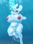1girl aquaphilia breathplay bubbles byondrage female fondling goat groping mammal masturbation monster nude orgasm r34 solo swimming toby_fox toriel undertale undertale_(series) underwater
