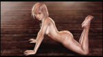 1girl 1girl all_fours ass blue_eyes breasts claire_farron completely_naked completely_naked_female completely_nude completely_nude_female eclair_farron feet female_focus female_naked female_nude female_nudity female_only female_solo final_fantasy final_fantasy_xiii final_fantasy_xiii-2 lightning_farron lightning_returns:_final_fantasy_xiii naked_female nude nude nude_female nudity on_floor pink-haired_female pink_hair pink_hair_female sole sole_female soles square_enix