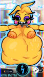 1girl 1girls animatronic big_belly big_breasts breasts chicken five_nights_at_freddy's five_nights_at_freddy's_2 nitrobutter robot toy_chica_(fnaf) vore vore_belly
