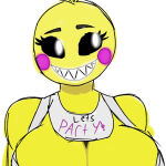 1girl 1girl 1girls animatronic animatronic_female chicken chicken_girl five_nights_at_freddy's five_nights_at_freddy's_2 luffgod5 robot robot_girl robot_humanoid scottgames sketch toy_chica_(fnaf)