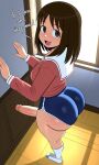 1futa 1girl ai_generated ass azumanga_daioh big_ass booty_shorts breasts dolphin_shorts erection fundoshilover101 futanari huge_ass osaka_ayumu_kasuga