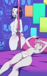 2girls bondage cartoon_network dc dc_comics female gag jinx jinx_(teen_titans) nude raven_(dc) raven_(teen_titans) teen_titans teen_titans_go tejapaynensfw usyra warner_brothers