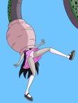 1girl cell_(dragon_ball) clothed crossover dragon_ball dress equestria_girls female friendship_is_magic long_hair my_little_pony octavia octavia_(mlp) octavia_melody panties pantyshot socks upskirt white_socks