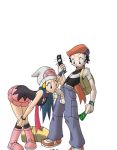  1girl bent_over blue_hair dawn dawn_(pokemon) fellatio hair lucas lucas_(pokemon) money oral pokemon pokemon_(game) pokemon_dppt sucking_penis trainer_(artist) 