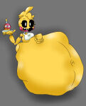 1girl 1girls animatronic big_belly big_breasts breasts chicken five_nights_at_freddy's five_nights_at_freddy's_2 nitrobutter robot toy_chica_(fnaf) vore vore_belly