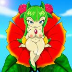 1girl 4kids_entertainment aged_up ai_generated cosmo_the_seedrian cosmo_the_seedrian_(adult) female flower novelai nude sitting smiling_at_viewer solo sonic_(series) sonic_the_hedgehog_(series) sonic_x tms_entertainment