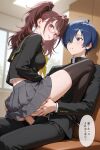 1boy 1girl ai_generated blue_hair couple cowgirl_position crossover minato_arisato penetration penis penis_in_pussy persona persona_3 persona_4 rise_kujikawa sex vaginal vaginal_penetration vaginal_sex yuuki_makoto