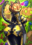 ass_focus ass_grab big_ass big_breasts cat_ears cat_girl feline fortnite halloween halloween_2025 pumpkin pumpkin_head redhare spice_(fortnite)