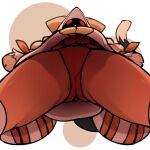 1girl 1girls ass beecon123 big_breasts blazblue breasts dark-skinned_female dark_skin from_below panties red_panties taokaka thick_thighs thighs under_boob underview underwear upskirt upward_angle_between_legs