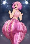 1girl ai_generated ass big_ass breasts flare_pants forbidden_pants goghkunn huge_ass ootori_emu