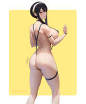 1girl 1girl 1girl 1girls alluring ass ass bare_legs big_breasts cleavage feikyart female_only sideboob sling_bikini spy_x_family tagme yor_briar yor_forger