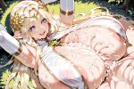 1boy1girl 1girl ai_generated blonde_hair cerestia_of_life cum cum_on_breasts curvy curvy_female curvy_figure elf elf_ears last_origin long_hair nude paizuri sex