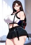 1girl ai_generated curvy curvy_female curvy_figure final_fantasy final_fantasy_vii long_hair square_enix tifa_lockhart