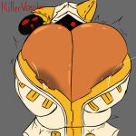 1girl 1girls arc_system_works big_breasts blazblue breasts breasts_out cat_ears cat_girl cat_tail catgirl dark-skinned_female dark_skin fecharis feline grabbing_own_breast kaka_(blazblue) killervossler taokaka