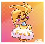 1girl 1girl animatronic artist_request breasts breasts chicken eyes eyes_open five_nights_at_freddy's five_nights_at_freddy's_2 robot robot_girl toy_chica_(fnaf)