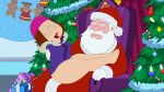 family_guy glasses hat meg_griffin no_panties orgasm_face santa_claus thick_thighs