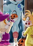 ai_generated cream_the_rabbit halloween halloween_costume miles_"tails"_prower tagme werehog