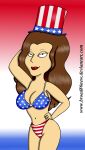 1girl america bikini bra breasts broad86new dr._amanda_rebecca family_guy hat nipples nude panties tagme