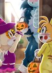 ai_generated cream_the_rabbit halloween halloween_costume miles_"tails"_prower tagme werehog