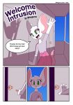 2018 anthro clothed clothing comic cover cover_page crossdressing door english_text fur furry girly green_eyes male mammal mouse pink_skirt reggie_(whygena) rodent skirt text white_fur whygena