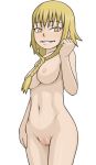 artist_request blonde_hair breasts censored gold_eyes long_hair medusa medusa_gorgon nipples nude pussy smile soul_eater yellow_eyes