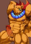  3_toes breath_of_fire breath_of_fire_iii dragon_humanoid dragon_wings erect_penis garr_(breath_of_fire_iii) penis scalie 