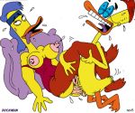 anal bernice_hufnagel breasts duck duckman duckman:_private_dick_family_man erect_nipples erection eric_duckman glasses nev_(artist) nipples penis pussy uncensored