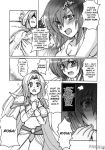  2girls 2gou aishite_ii_desu_tomo_(ff4_doujinshi) big_breasts cecil_harvey cleavage comic dialogue doujinshi erect_sawaru fakku final_fantasy final_fantasy_iv monochrome rosa_farrell rydia yasakani_an 