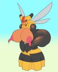  1girl 1girl ass ber00 big_ass big_breasts breasts high_res honey huge_breasts lactating nintendo nipples pink_nipples pok&eacute;mon pok&eacute;mon_(species) vespiquen video_games 