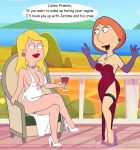 american_dad cosplay crossover crossover_cosplay family_guy francine_smith holli_would_(cosplay) jessica_rabbit jessica_rabbit_(cosplay) lois_griffin tagme who_framed_roger_rabbit