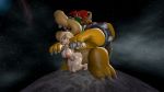  1boy 1girl bare_feet barefoot blonde_hair bowser breast doggy_position happy_sex interspecies koopa male/female moon mxp1985 nintendo nude_female outer_space princess_rosalina rosalina space straight super_mario_bros. super_mario_galaxy vaginal vaginal_penetration vaginal_sex 