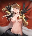  armor breast_hold cape edelgard_von_hresvelg fire_emblem fire_emblem_three_houses high_resolution horns kisetsu naked_cape nipples pubic_hair 