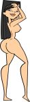 asian asian_female big_ass big_breasts black_hair breasts cartoon_network codl_(artist) heather_(tdi) hourglass_figure navel nude thick_ass thick_legs thick_thighs total_drama_island