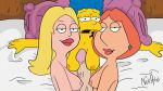 american_dad family_guy francine_smith gif lois_griffin marge_simpson nickartist the_simpsons