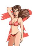 1girl bare_knuckle bikini bikini_bottom bikini_top blaze_fielding female_only r3dfive sega streets_of_rage