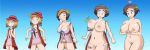  1girl big_breasts blue_eyes breast_hold breasts brown_hair deviantart grace happy heart huge_breasts large_breasts medium_breasts milf mother_(pokemon) nude nudity pokemon pokemon_(anime) pokemon_xy printed_panties ripped_clothing saki_(pokemon) serena serena_(pokemon) small_breasts smile thatfreakgivz transformation 