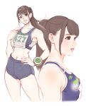 1girl alluring athletic_female brown_eyes brown_hair female_abs fit_female hayami_sena mashin_sentai_kiramager sena_hayami super_sentai tabe_koji track_and_field voluptuous