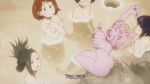 anime ass breasts hot_spring jiro_kyoka mina_ashido momo_yaoyorozu monster_girl my_hero_academia nude ochako_uraraka pink_skin tsuyu_asui