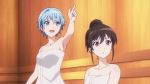  16:9_aspect_ratio 2girls akitsuki_fuuka animated aqua_eyes ass audio blue_hair blush breasts brown_hair female fuuka hair has_audio high_resolution huge_ass koyuki_hinashi multiple_girls nipples open_mouth posterior_cleavage red_eyes sauna sound video webm 