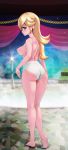 1girl ass black-rayal female female_only looking_at_viewer mostly_nude no_bra panties princess_rosalina rosalina sideboob standing super_mario_bros.