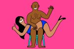 bad_quality dark_skin fun funny happy otk over_the_knee simple spanked spanking