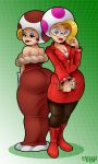 ass big_ass big_breasts breasts cleavage dat_ass female imadeej jolene looking_at_viewer looking_back paper_mario super_mario_bros. toodles