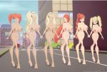 areolae big_breasts bloom breasts diaspro dk female looking_at_another nipples nude pussy pussy_juice riffsandskulls ring wedding_ring winx_club yuri