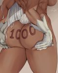 1girl 1girl 1girl araneesama ass ass_focus ass_grab ass_support big_breasts body_writing breasts bunny_tail dark_skin grabbing_own_ass groping high_resolution huge_ass long_hair mirko my_hero_academia nude rabbit_girl sideboob tail thick_thighs thighs usagiyama_rumi very_high_resolution white_hair