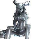  areolae big_breasts breasts female fingering full_body fully_nude jasmine masturbation metal metal_coat metal_hair metal_nipples metal_skin metal_vagina mikan_(pokemon) naked nipples nude pokemon pussy pussy_juice rainbowsprinkles rainbowsprinkles12 rainbowsprinklesart solo 