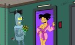 amy_wong bender_bending_rodriguez futurama nipple one_breast_out robe